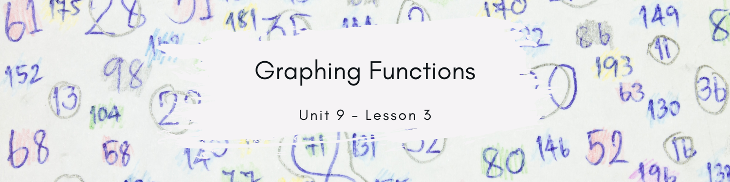 Lesson 3: Graphing Functions